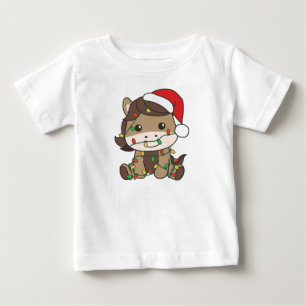 Horse Jul Winter Animals Helgdag Horses T Shirt