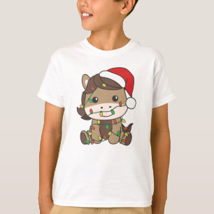 Horse Jul Winter Animals Helgdag Horses T Shirt