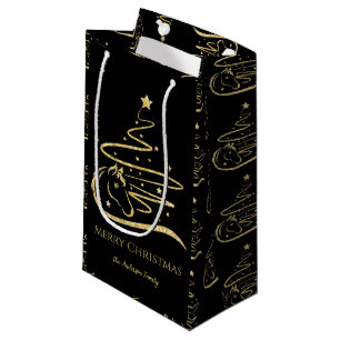 Horse Julgran Guld glitter Equestrian