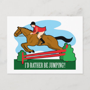 Horse Jump Vykort