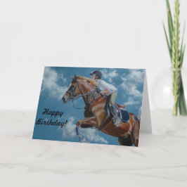Horse Jumping and Clouds Kort