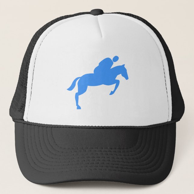 Horse Jumping - Baby blue Keps (Framsida)