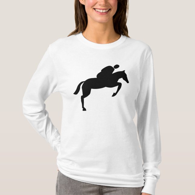 Horse Jumping - Black Tröja (Framsida)