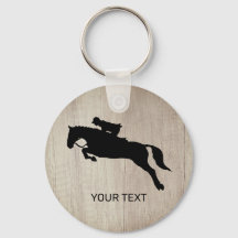 Horse Jumping Dressage Equestrian Keychain