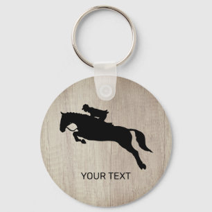Horse Jumping Dressage Equestrian Keychain Nyckelring