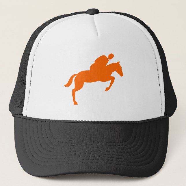 Horse Jumping - Orange Keps (Framsida)