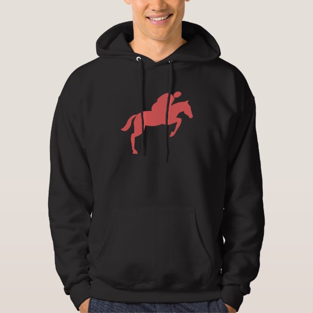 Horse Jumping - Tropical Rosa Sweatshirt (Framsida)