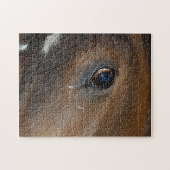 Horse Kärlek Closeup Pussel (Horisontell)
