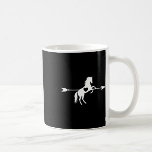 Horse Kärlek Cupid Arrow Horse Heart Horses Älskar Kaffemugg