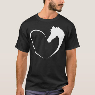 Horse Kärlek Heart Horse T children riders school Shirt