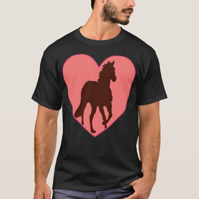 Horse kärlek lusrodeo t shirt (Framsida)