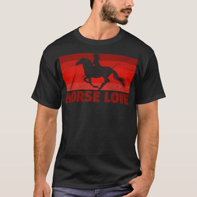 Horse Kärlek ridakademi amadeus T Shirt (Framsida)