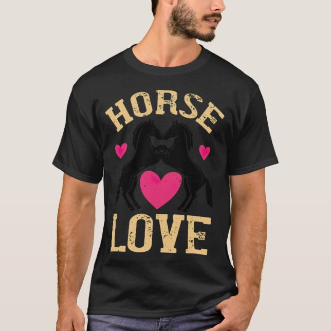 Horse Kärlek sabrina barn T Shirt (Framsida)