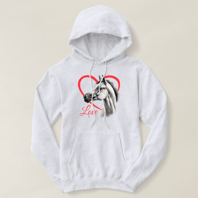 Horse Kärlek T Shirt (Design framsida)