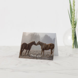 Horse Kärlek Tack Kort