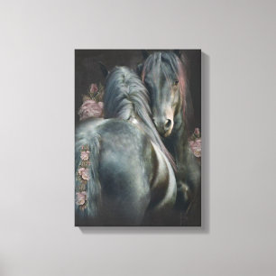 Horse Kärlek - Wrapped Canvas