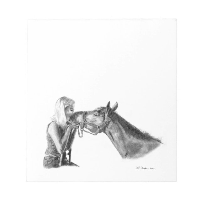 Horse Kisses Anteckningsblock (Framsida)