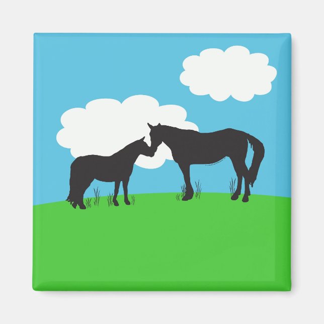 Horse Kisses Magnet (Framsidan)