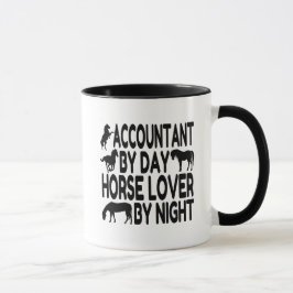 Horse Lover Accountant Mugg