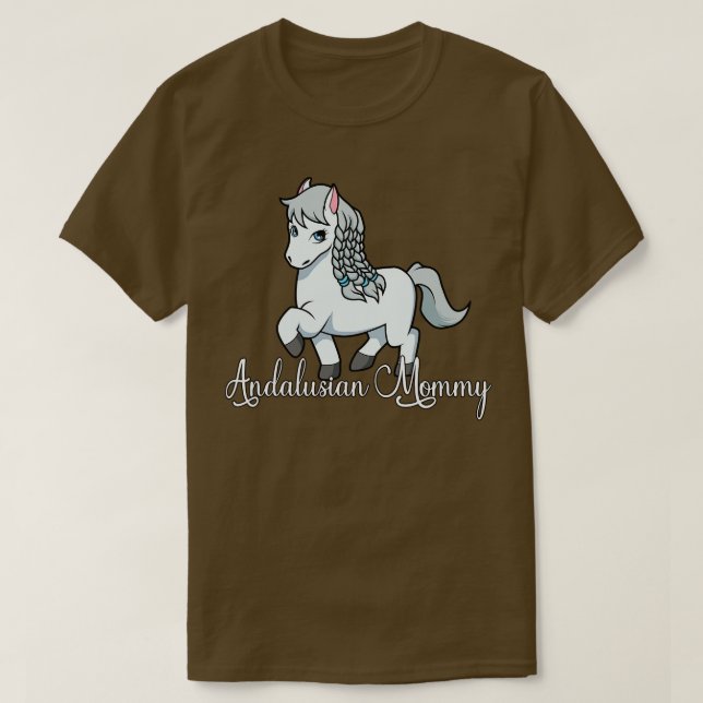 Horse Lover Andalusien Mamma T Shirt (Design framsida)