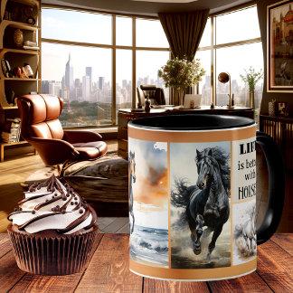 Horse Lover Anpassningsbar Photo Coffee Mugg