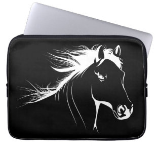 Horse Lover BeSnyval Horse Sketch Laptop Fodral