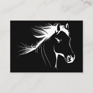 Horse Lover BeSnyval Horse Sketch Visitkort