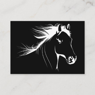 Horse Lover BeSnyval Horse Sketch Visitkort