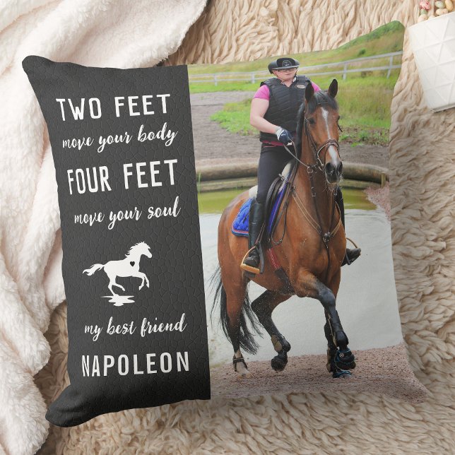 Horse Lover Customized Modern Photo Equestrian Kudde (Skapare uppladdad)