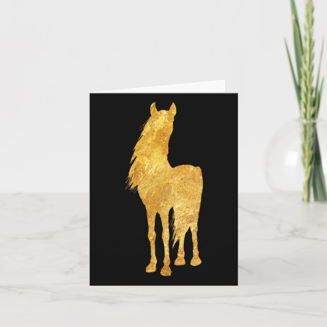 Horse Lover  Equestrian Birthday O Kort (Framsida)