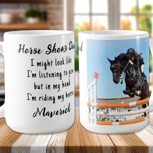 Horse Lover Equestrian Gift Funny Anpassningsbar P Kaffemugg