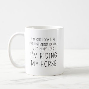 Horse Lover Equestrian Gift Funny, eget namn Kaffemugg