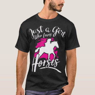 Horse Lover  Equestrian Horse kidé T Shirt