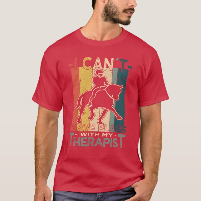 Horse Lover Equistrian T Shirt (Framsida)