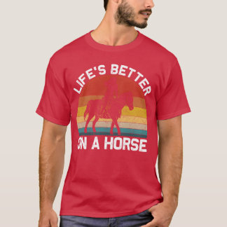 Horse Lover Girl-vän T Shirt