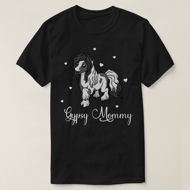 Horse Lover Gypsy Mamma T Shirt (Design framsida)