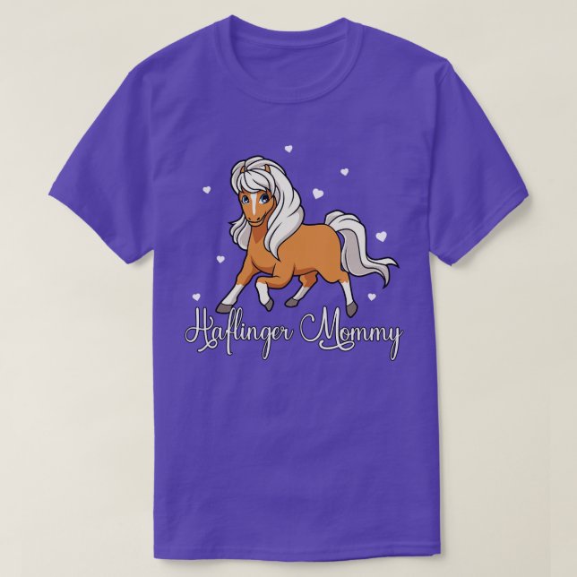 Horse Lover Haflinger Mamma T Shirt (Design framsida)
