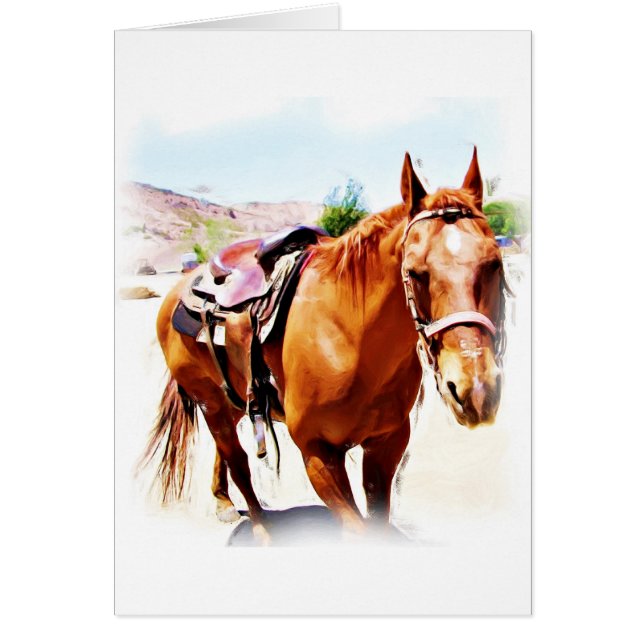 Horse Lover_ Hälsningskort (Framsidan)