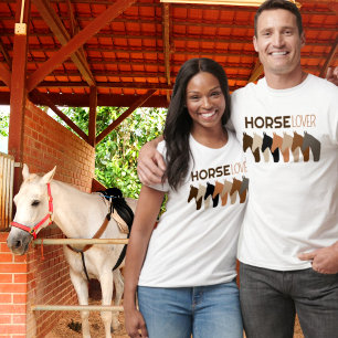 Horse Lover-hästens silhouettes T Shirt