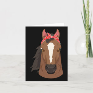 Horse Lover Horse Wearing Bandana Kort