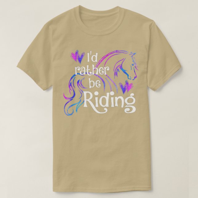 Horse Lover ID SNARE BE RIDING Equestrian Equine T Shirt (Design framsida)