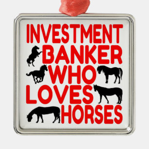 Horse Lover Investment Banker Julgransprydnad Metall