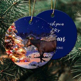 Horse Lover Julgran Silent night Julgransprydnad Keramik