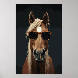 Horse Lover Lover Funny Selfie Photographic Art Po Poster