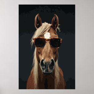Horse Lover Lover Funny Selfie Photographic Art Po Poster