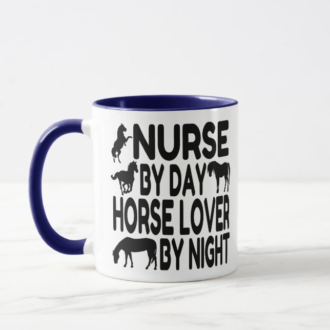 Horse Lover Nurse Mugg (Vänster)