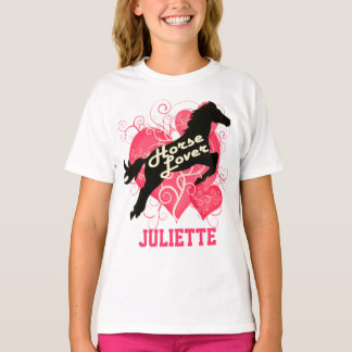 Horse Lover Personlig Juliette T-shirt