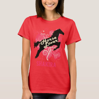 Horse Lover Personlig Shakira Customized Shirt T