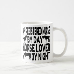 Horse Lover Registered Nurse Kaffemugg