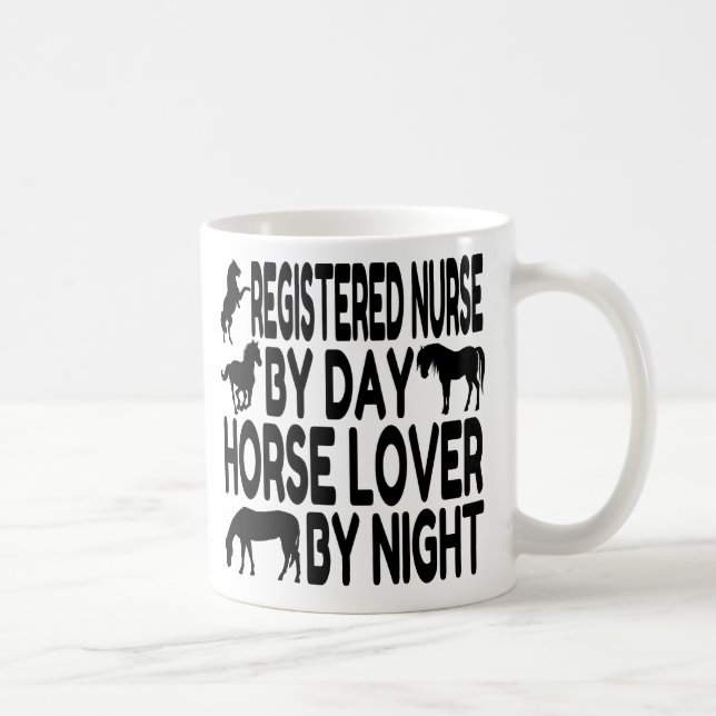Horse Lover Registered Nurse Kaffemugg (Höger)